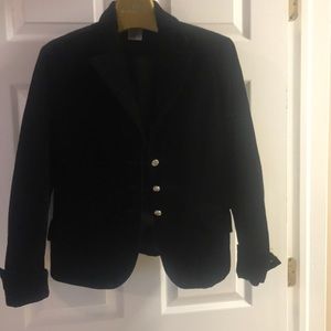Black velvet blazer